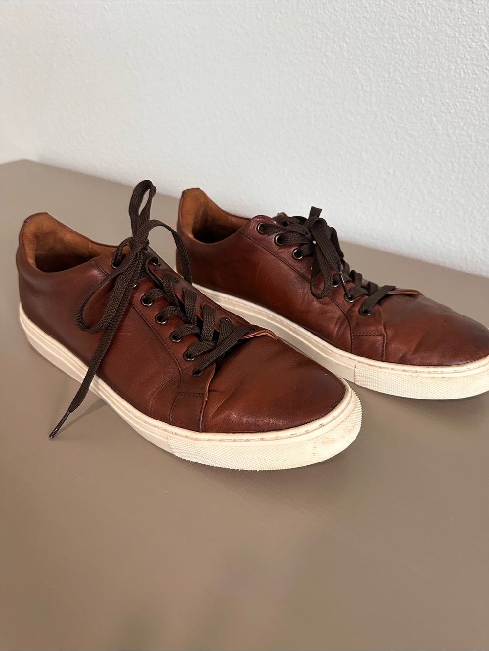 Thursday Boot Co. Premier Low Top Leather Sneakers Brown Size 10